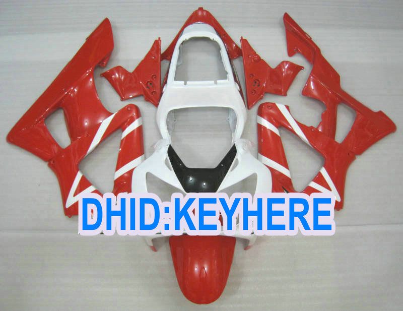H110 Custom Red White Bodywork Fit för Honda 2000 2001 CBR900RR 929 CBR 900RR 00 01 Fairing Kit