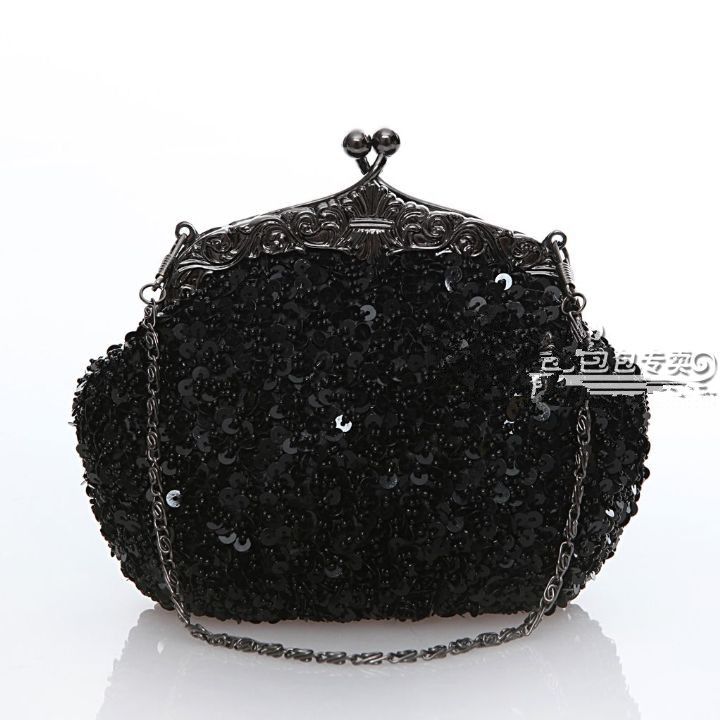 Dame Sequin Clutch Beaded Vintage Party Avond Handtas Bruiloft Bridal Handtas Classic Gratis verzending Shinny Unique 031