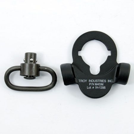 Troy Steel Dual Side QD Sling Swivel Steel Mount For GBB Version Black/Tan