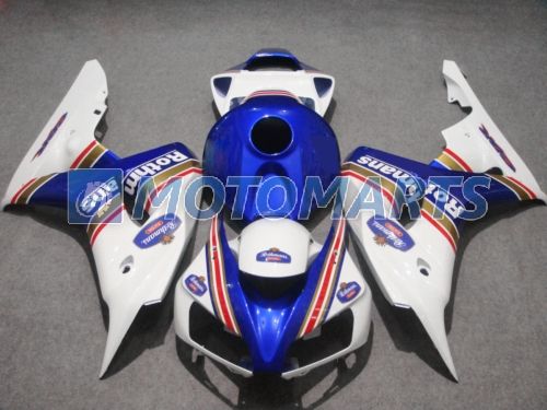 Mavi Rothmans Enjeksiyon Honda CBR 1000 RR 06 07 CBR1000 CBR1000RR 2006 2007 için kaporta kiti kalıplı