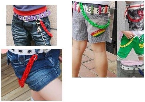 vintage blue chain pants