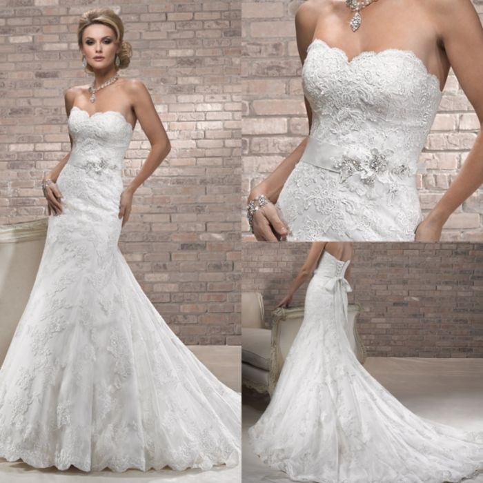 Mermaid Sweetheart Lace Wedding Dress