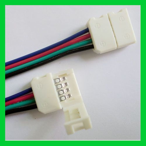 RGB 4PIN 10MM LED Strip Connector no soldering for SMD5050 RGB LED Strip Light