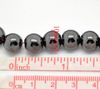 200pcs Black Hematite with Magnetic Round Beads 10mm237v