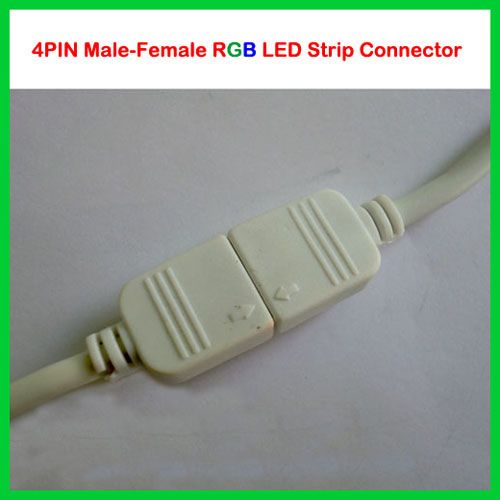 4pin мужской женский разъем для светодиодной ленты легко подключается к 10MM 5050 RGB LED Strip Light