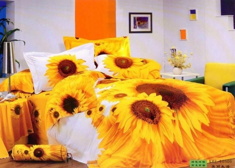 New Bedding Quilt Duvet Cover Sets 100 Cotton Queen Yellow