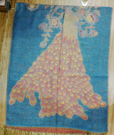 Utsökt Peacock Wrap Shawl Scarf Shawls Scarf Ponchos 10st / Lot # 1827