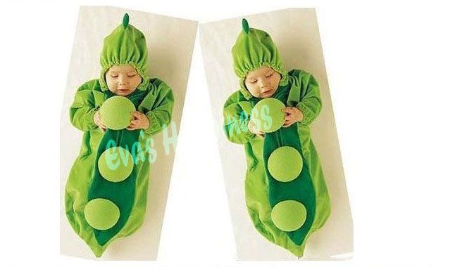 10 stks EMS Baby erwt Slaapzak Magic Sleep Bags Fleece Zuigeling Kinderen Groene Romper, één laag