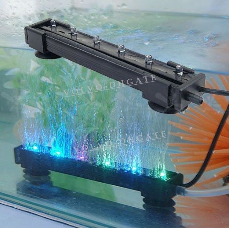 Bright 6.3in 160mm 6 LED Colorful Aquarium Fish Tank Air Tube Bar