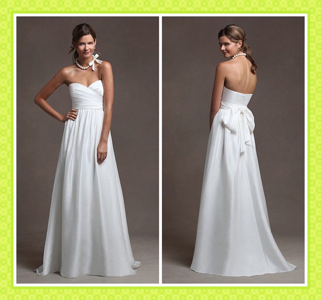 2016 custom made simple beach wedding dresses
