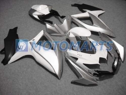 Wit zilver VOOR suzuki 2008 2009 2010 GSXR 600 750 K8 GSXR600 08 09 10 gsxr750 kuip kit