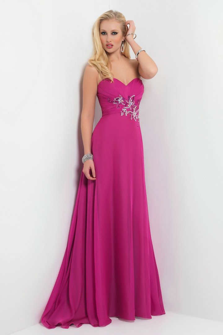 Sexy 2012 Jeweled Strapless Prom Dress 9436 Pleated Bra Chiffon ...