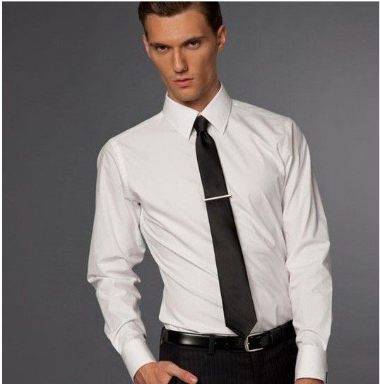 Hot Sale 100% Cotton Men Custom Made Wedding Business White Formal ...