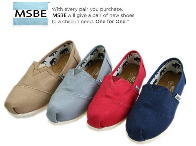 canvas flat shoes