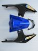 Grå Blå Fairing Kit för Kawasaki Ninja ZX250R ZX 250R 2008 2011 2012 EX 250 08 09 10 12 Injektionsformer Fairings Bodywork