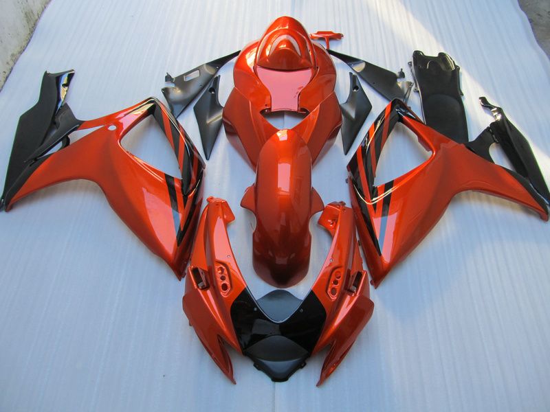 Red Black Fairing Body Kit voor SUZUKI GSXR 600 750 06 07 K6 GSXR600 GSXR750 2006 2007 Motorfietsen Set + 7Gifts