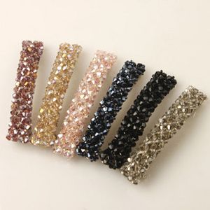 Partihandel 10 st Nya Hot Koreanska Hårtillbehör Kristall Beaded Hair Clips, Sidoklipp