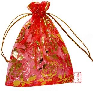 Sıcak yeni bronzlama gül iplik çantaları toptan / hediye takı çantası / hi şeker merhaba yumurta çantaları 269