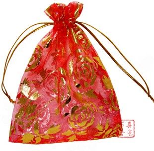 Hot New bronzing Rose yarn bags wholesale/ gift jewelry bag / hi candy hi egg bags 269