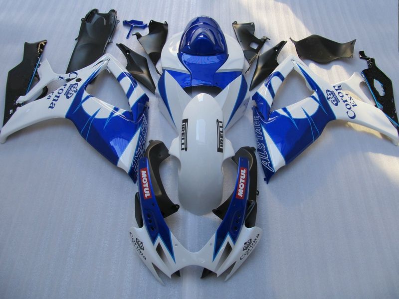 Darmowy niestandardowy zestaw owiewki motocyklowej na 2006 2007 GSXR 600 750 K6 OEM Fairings GSXR600 GSXR750 06 07 R600 R750