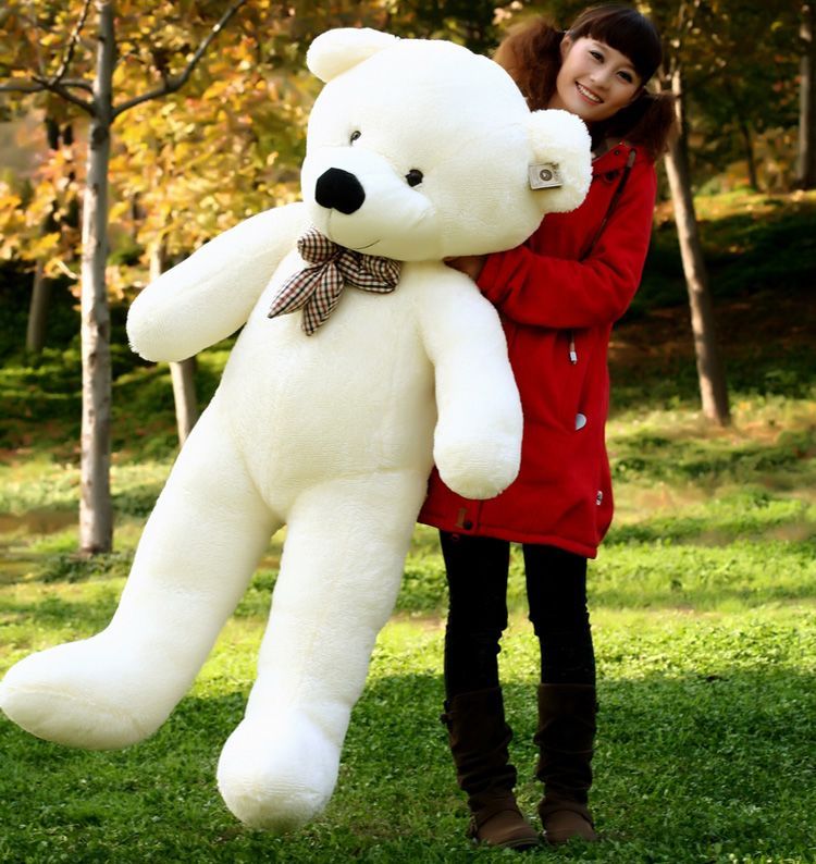extra large white teddy bear