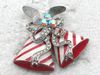 Hurtownie Kryształ Rhinestone Emerytura Boże Narodzenie Bells Pin Broszka Moda Pin Brooch C908 Multicolor