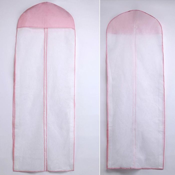 Ny No Signage Pink White Billiga bröllop Aftonklänning Damm Coat Storage Bag4096250