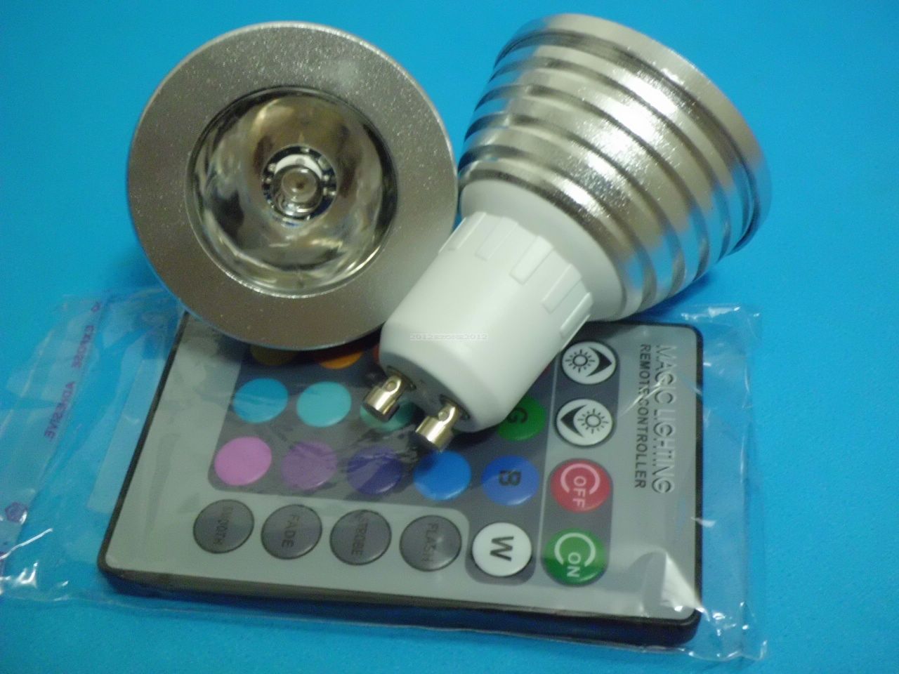 Gu10 RGB LED Magic Lighting Remote Control Change Lamp 3w 85 265v