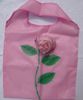 Meilleur match 10 Pcs Mignon Pliable Shopping Nylon Rose Sac Eco Réutilisable Recycler Sacs