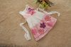Cute floral bow cotton blended embroidery flower girl dress round neck sleeveless girl dresses 6pcs