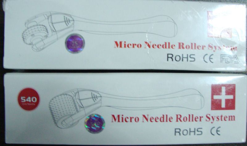 Nouvelle en acier inoxydable 540 Épingles MicroneDle Derma Skin Meso Roller Dermaroller