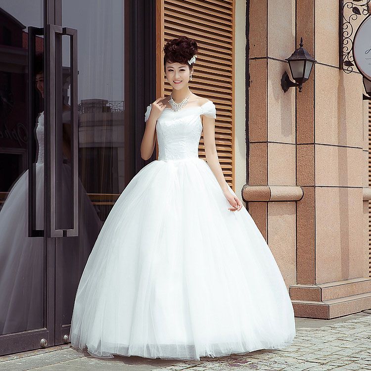 long frock in white colour