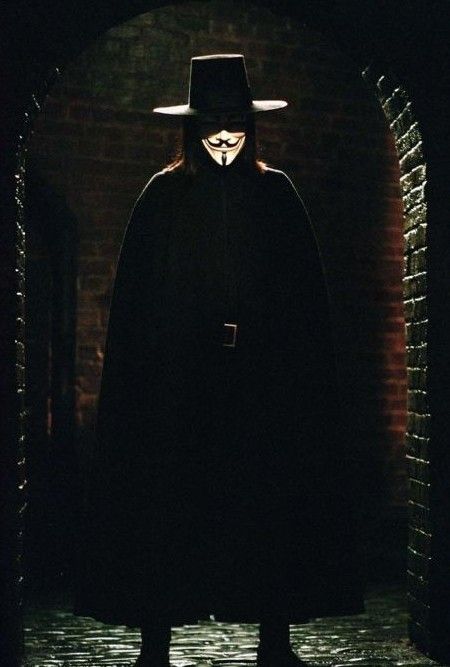 Vendetta için 10 adet V parti Cadılar Bayramı Partisi Yüz Maskesi Cadılar Bayramı Maskesi Dans / cosplay maske