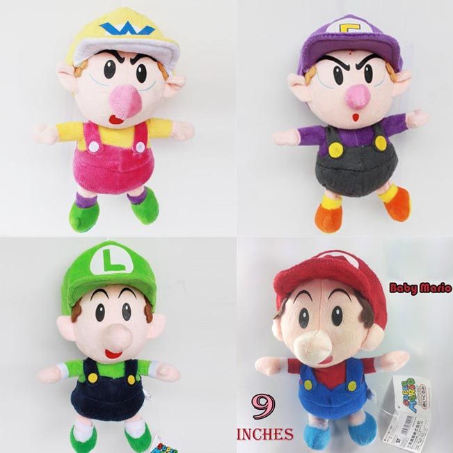 online cheap super mario bros baby mario baby luigi baby wario kids waluigi plush doll toys figure 9inches by smart technology dhgatecom