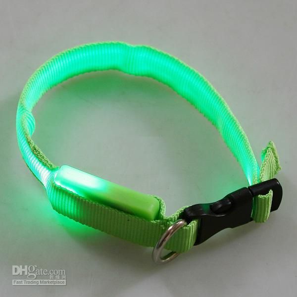 Glow LED Cat Dog Collars Pet Flashing Light Up Safety Collar Do From