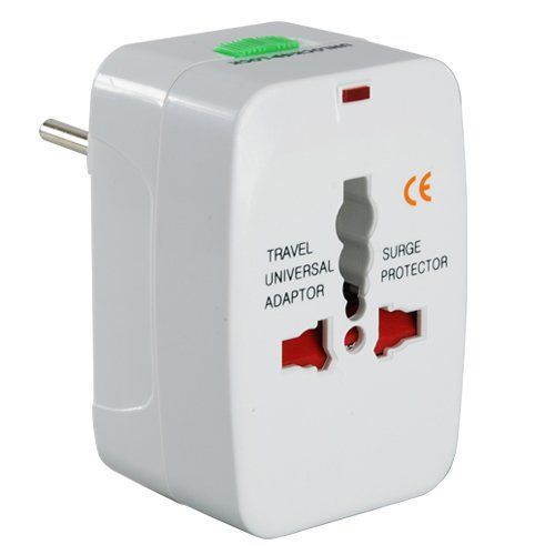Travel Universal All In One Adapter + Surge Protector For International