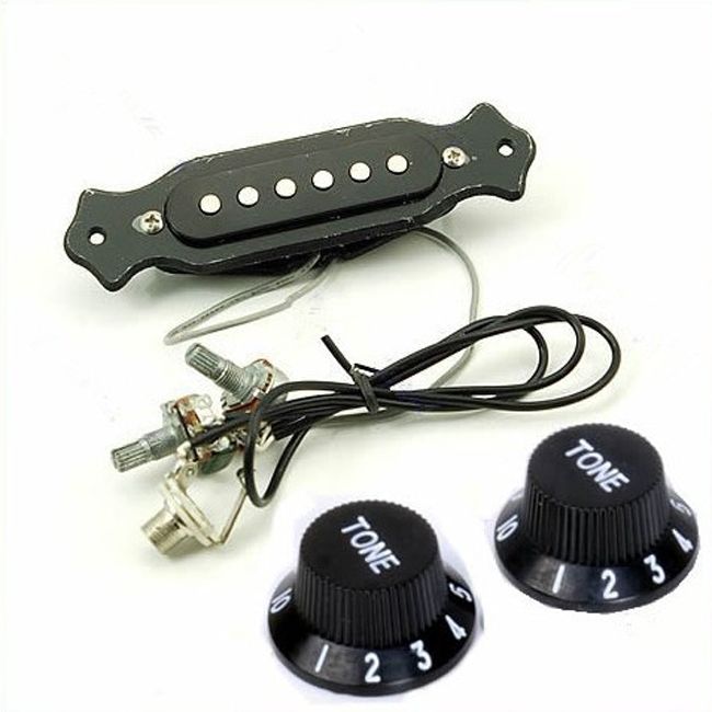 2021 Copper Single Coil Acoustic Guitar Pickup Black From Upfly2010, 9.65