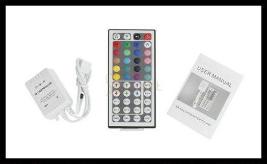 250 metr 5m 5050 RGB LED Strip Light 300 LED Wodoodporna +44 Klucz IR Pilot zdalnego sterowania + 5A Adapter mocy 110V-240V DHL