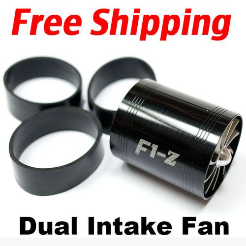 Tornado Turbonator Intake Dual Fan Gas Fuel Saver Supercharger