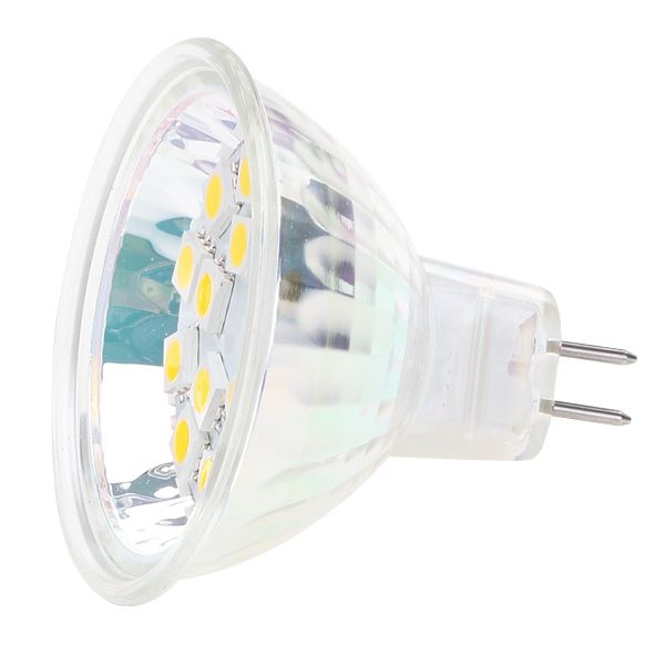 Dimmable 15 LED MR16 G4 Base Light Lamp AC DC10 30V 12V