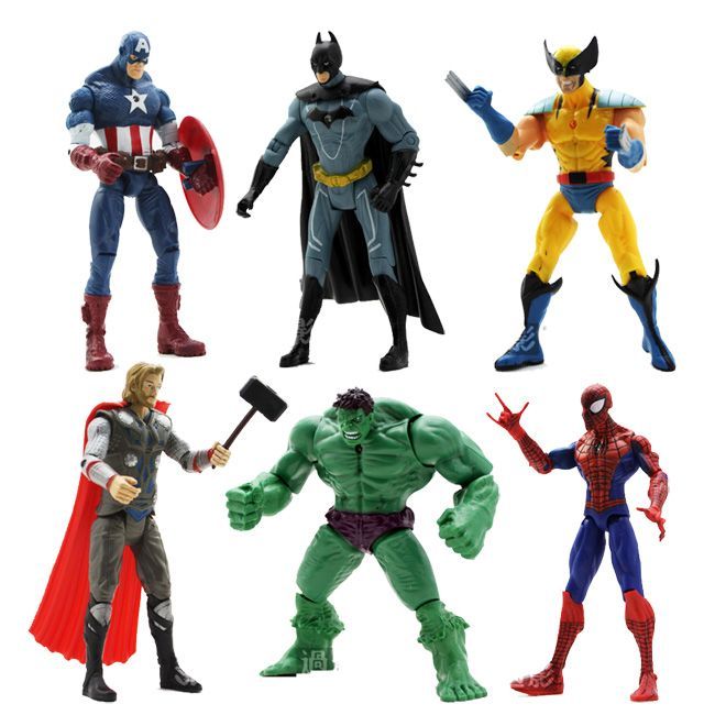 The Avengers Marvel Hero Captain Iron Man The Hulk 7 Action Figure Doll