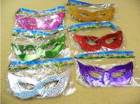 La livraison gratuite envoie 200pcs / lot de masques de mascarade vénitienne multi-couleurs plus chères Masque d'oeil pour les masques en papier Costume Party
