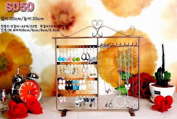 Nieuw 48 gat 10 haak multifunctionele ketting bracinearringsjewelry display rack standaard ht11989211