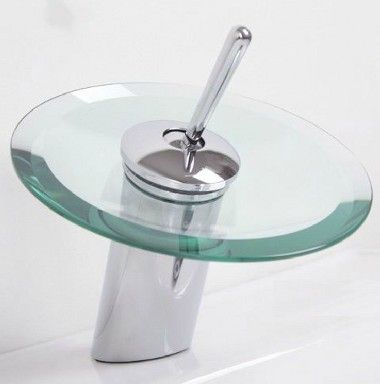 Gratis frakt 1pcs * Hot Sale Waterfall Caucet Badrumskärm Sink 2c