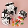 FREE SHIPPING 100PCS 2" Reversible Black and White Filigree Wrap Favor Boxes Weddding Reception Table Ideas Event Party Supplies