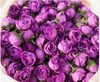 Type1 100pcs Roses violettes claires et têtes de fleurs de soie artificielles Décoration de bouquet de mariée 118quot 5447378