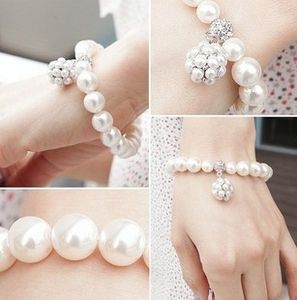 Gorąca nowa spersonalizowana bransoletka z piłki perłowej Koreańska dama słodkie ozdoby biżuterii Bracelets Bracelets Pearl Bracelets 325