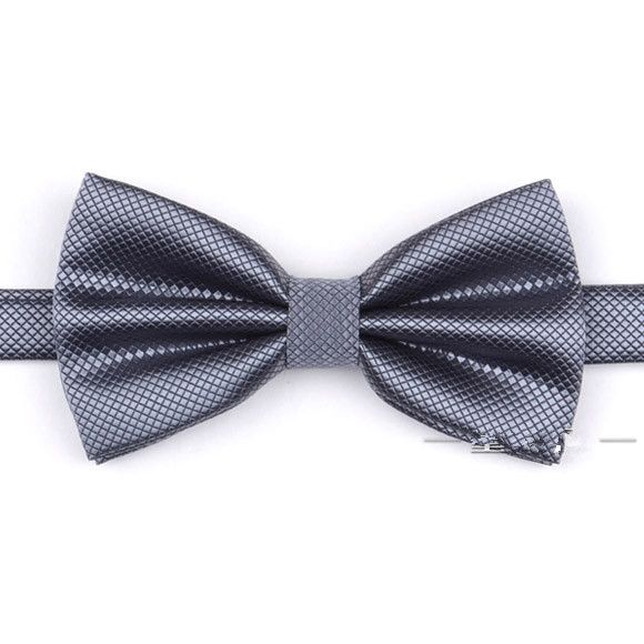 Clásico en caja elegante noble satinado color sólido nupcial / novio bestman corbatas fiesta corbata arco de negocios