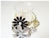 ホットニューパールブレスレットエレガントな花マルチレイヤーブレスレットワイドブレスレット韓国レディスイート飾り宝石329