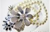 Gorące nowe bransoletki perłowe eleganckie kwiaty wielowarstwowe bransoletka szeroka bransoletka Koreańska dama słodka ozdoby biżuterii 329